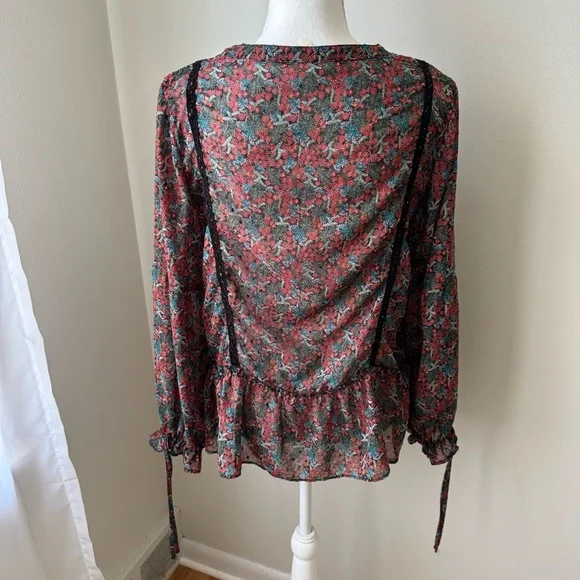 Matilda Jane Carol Floral Peasant Top‎ - Picture 3 of 8